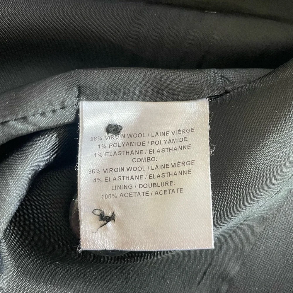 98% Virgin Wool Blazer Houndstooth with Black Lapel-Judith&Charles-size 4 - Picture 7 of 7